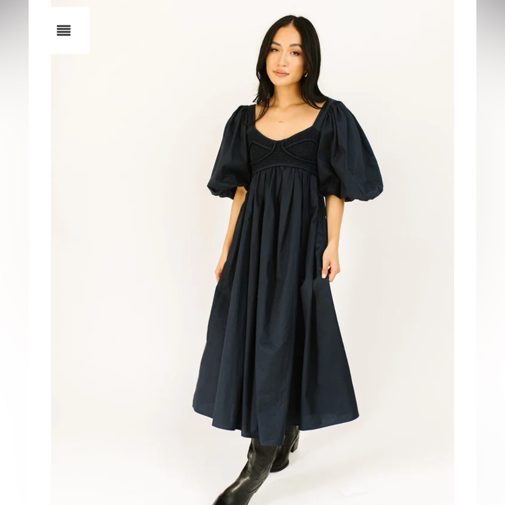 Vestique Cecelia dress- navy midi dress